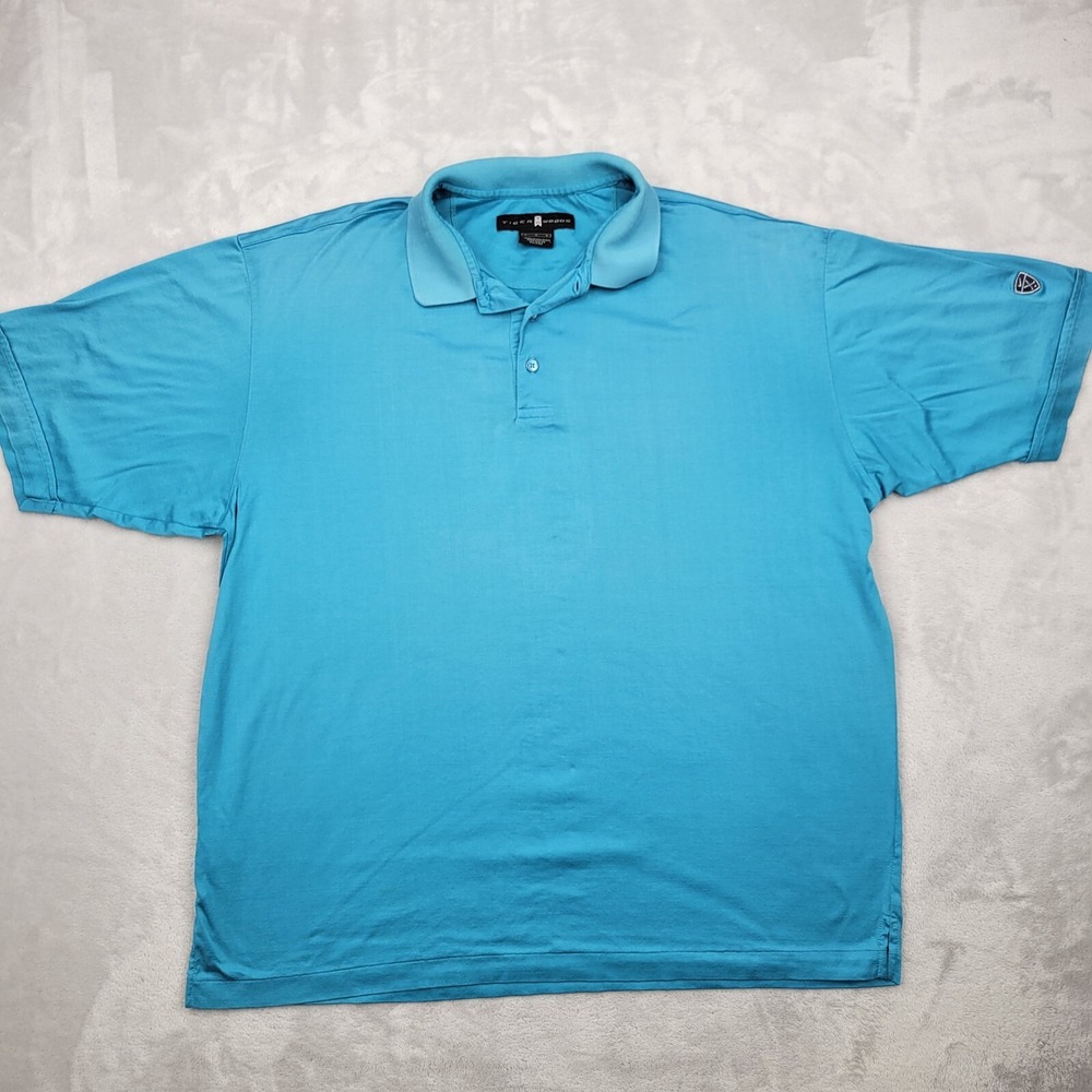 Tiger Woods Polo Shirt Men Large Nike Golf Tour Performance Club TW Short Sleeve